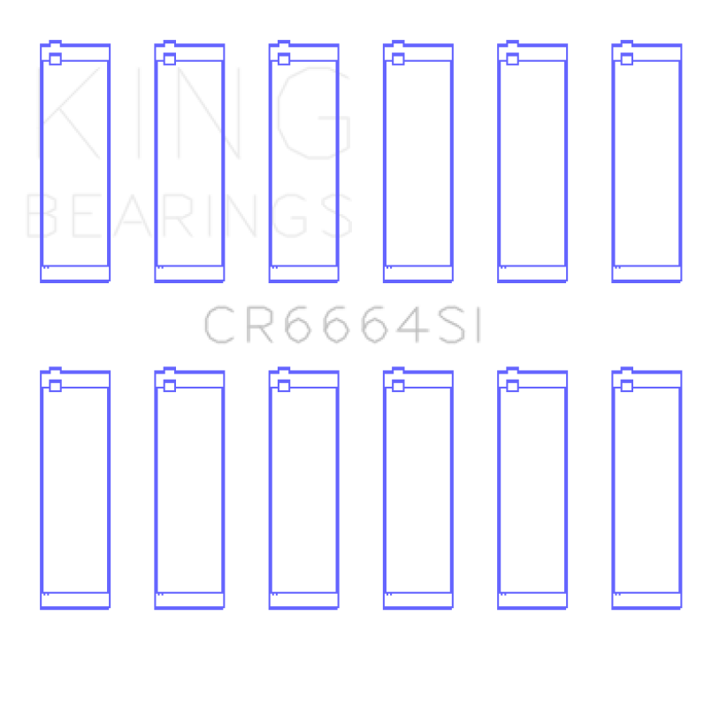 King Engine Bearings Buick V6 Connecting Rod Bearing Set - Set of 6 Pairs