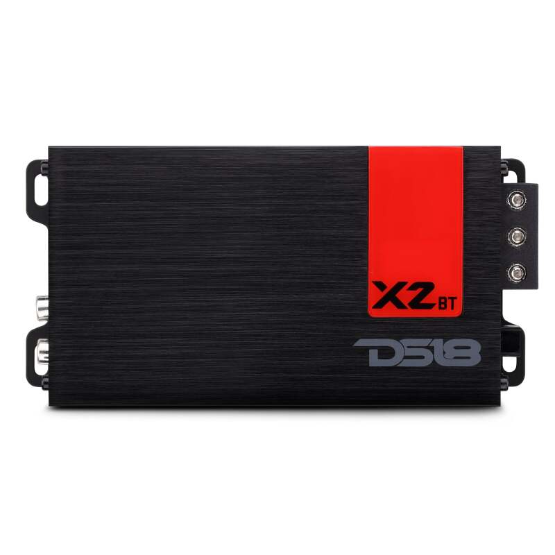 DS18 2-Chnnl 380 at 4ohm Bridge 2x230 at 2ohm 2x140 at 4ohm Watts RMS Built-in BT Audio Receiver
