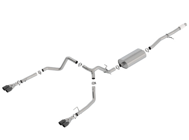 BORLA 140768BC Exhaust system TOURING for SILV. / SIERRA 1500 2019 5.3L TIP: 3.5 "RD X 6" BC Photo-1 