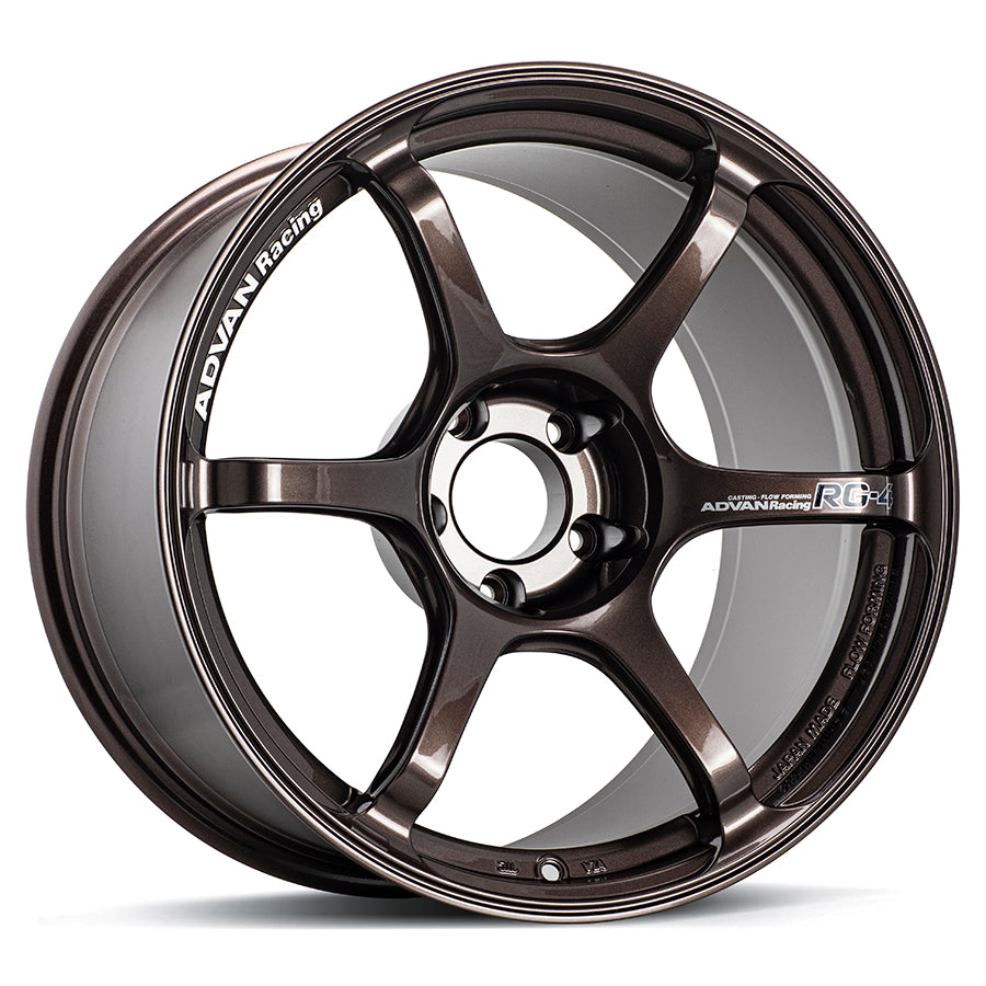 ADVAN YA48H44ECB Wheel V5027 RG-4 18X8.5 ET44 5-114.3 RACING COPPER BRONZE Photo-1 