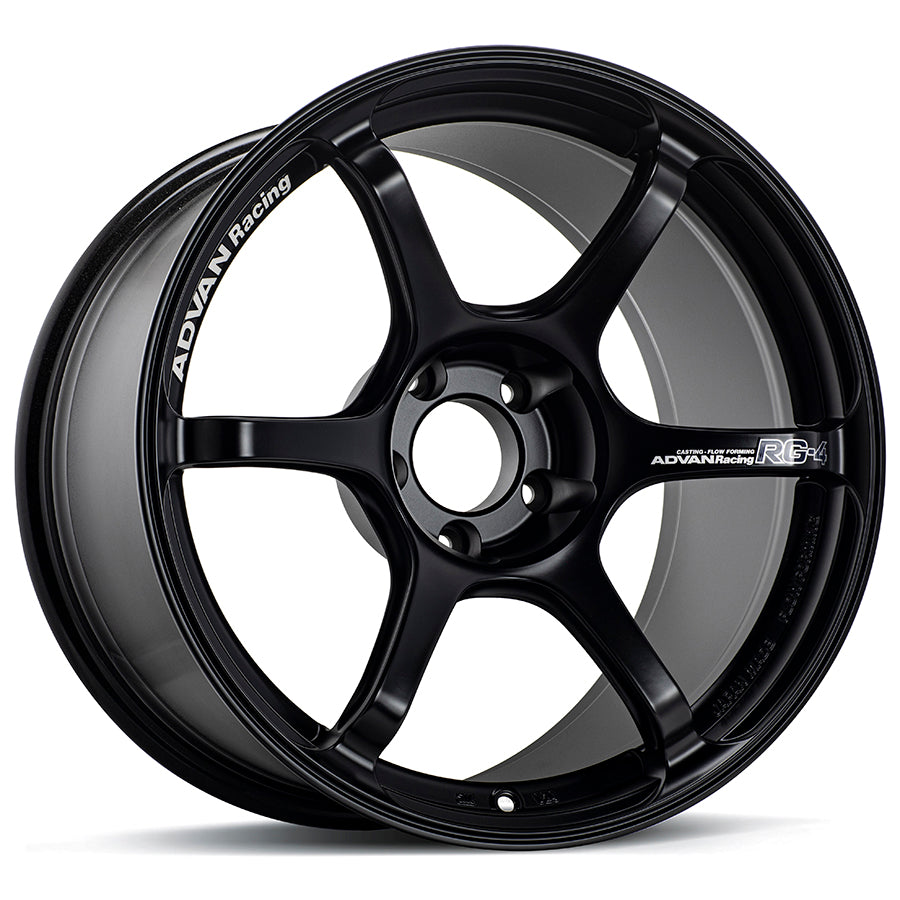 ADVAN YA48I35ESB Wheel V5045 RG-4 18X9.0 ET35 5-114.3 SEMI GLOSS BLACK Photo-1 