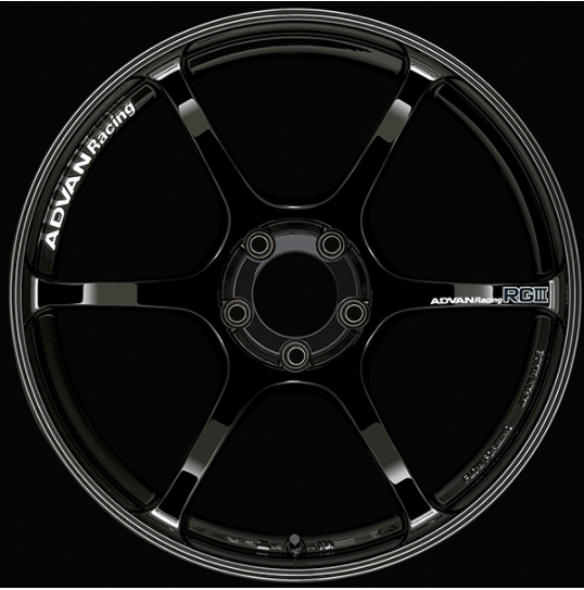 ADVAN YAR8J45EB Wheel V1106 RGIII 18X9.5 ET45 5-114.3 RACING GLOSS BLACK Photo-1 