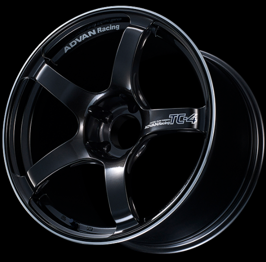 ADVAN YAD8K25EBGR Wheel V3459 TC4 18X10.0 ET25 5-114.3 BLACK GUNMETALLIC & RING Photo-1 