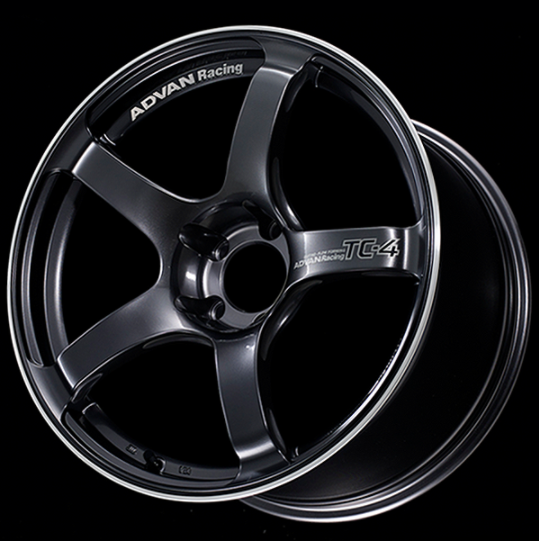 ADVAN YAD8J38WGM Wheel V3477 TC4 18X9.5 ET38 5-120 RACING GUNMETALLIC (NO RING) Photo-1 