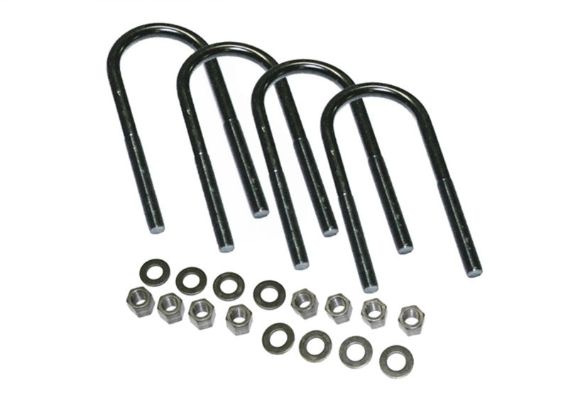 Superlift U-Bolt 4 Pack 1/2x3-1/4x7 - Round w/ Hardware