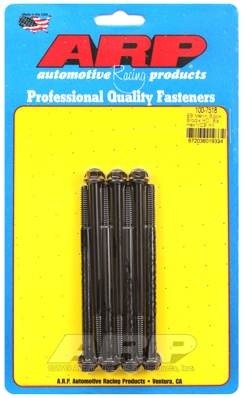 ARP Merlin block, Brodix head BB  hex valve cover bolt kit