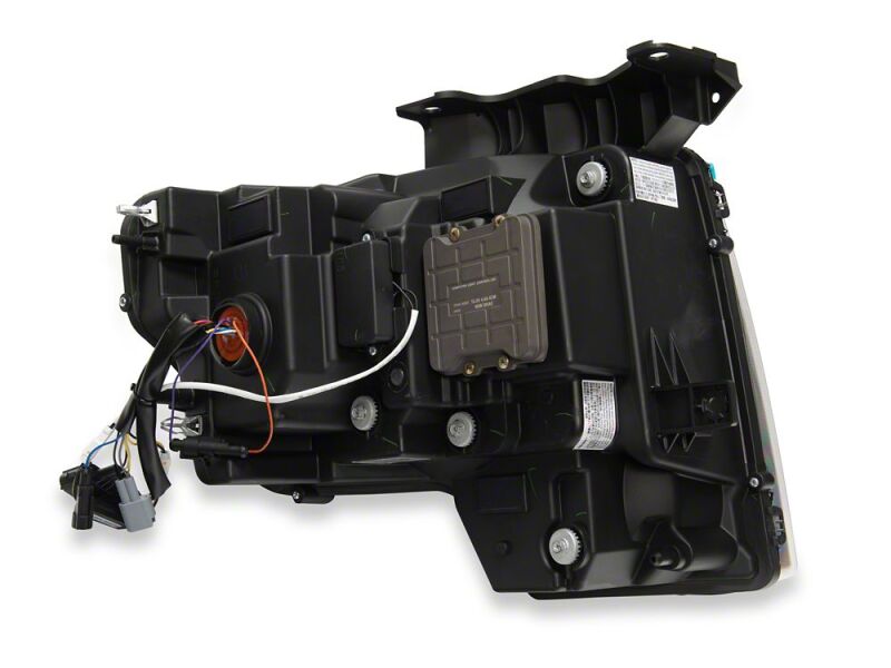 Raxiom 09-14 Ford F-150 CXR Series LED Headlights with Amber DRL- Black Housing- Clear Lens