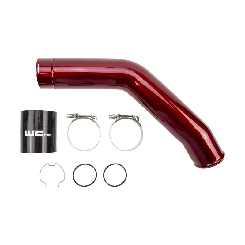 Wehrli 15-24 Ford 6.7L Power Stroke 3in Hot Side Intercooler Pipe - Sparkle Granny Smith