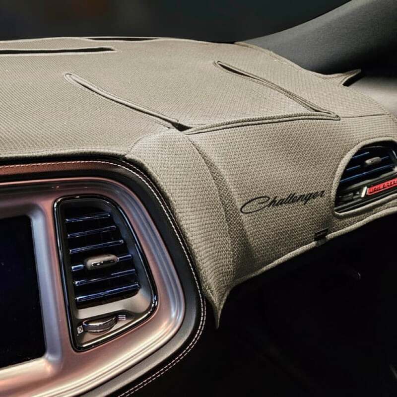Covercraft 08-14 Dodge Challenger Limited Edition Custom Dash Cover with Dodge Challenger Logo