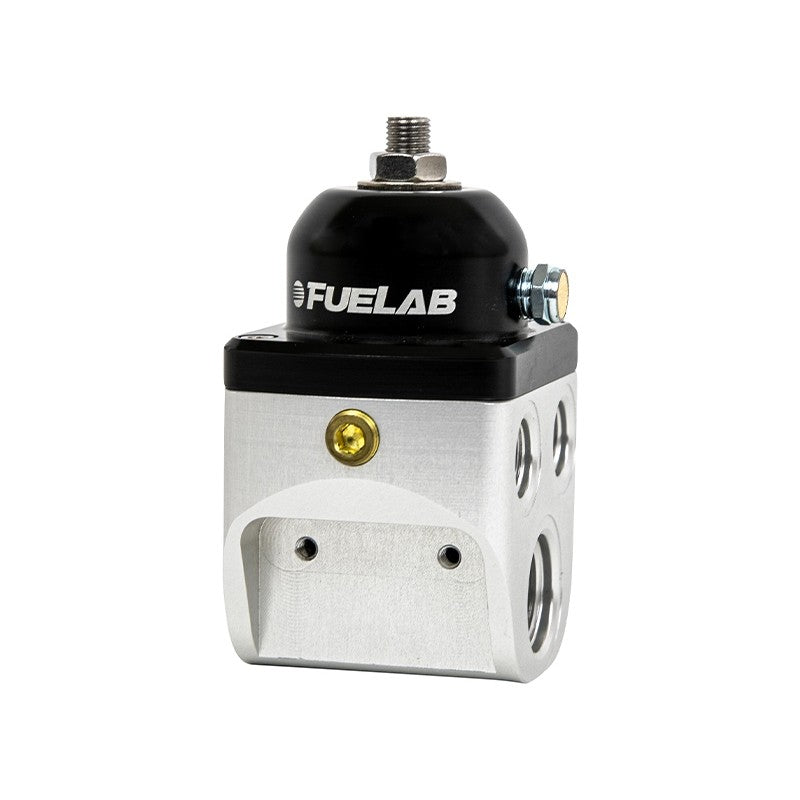 FUELAB 58502 Fuel Pressure Regulator Blocking Style Carbureted 4 port High Flow (2-4 psi, 10AN-In, 6AN-Out) Photo-1 