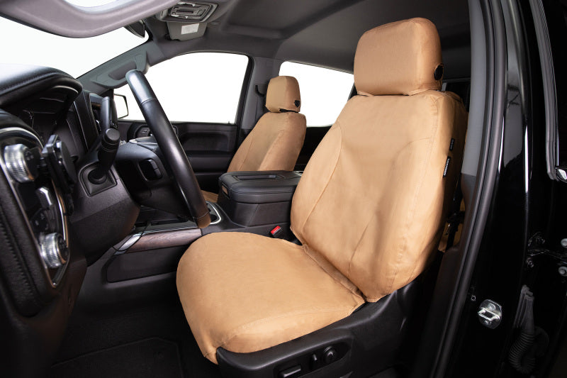 Covercraft 19-23 Ford Transit Polycotton SeatSaver Custom Third Row Seat Covers-Tan