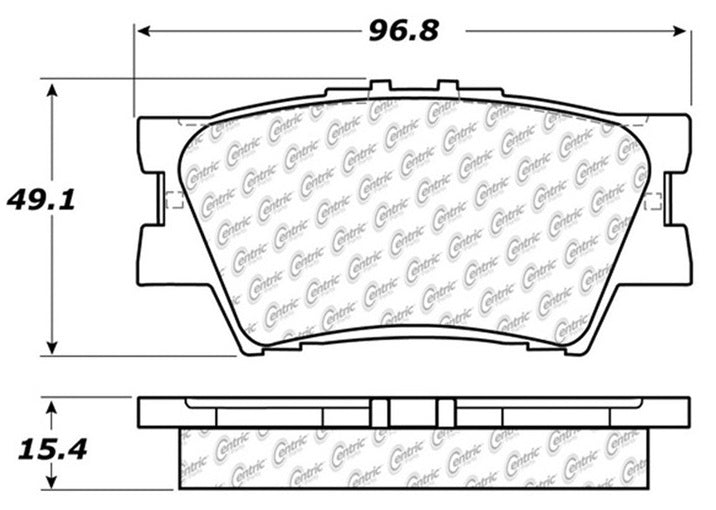 STOPTECH 105.12120 Brake pads (rear) (Ceramic) TOYOTA CAMRY/LEXUS ES 2007+ Photo-2 