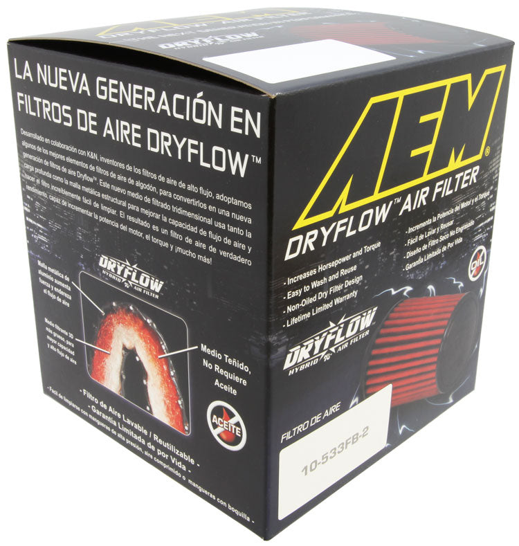 AEM 21-202DK 2.75 inch Short Neck 5 inch Element Filter Replacement Photo-2 