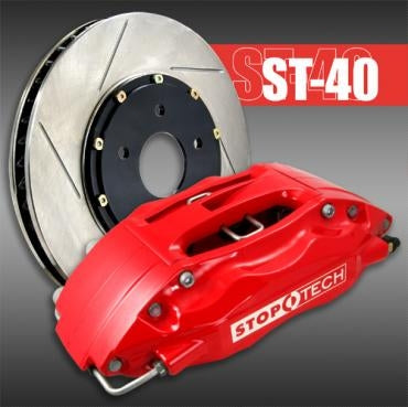 STOPTECH 83.429.4300.71 BBK 2PC ROTOR, FRONT SLOTTED 328X28/40 RED HONDA S2000 '00-05 Photo-1 
