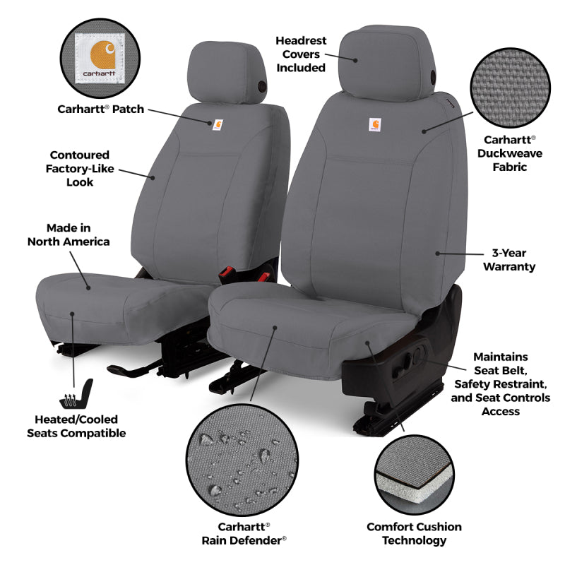 Covercraft 24-25 Toyota Tacoma Crew Cab Carhartt PrecisionFit Second Row Seat Covers