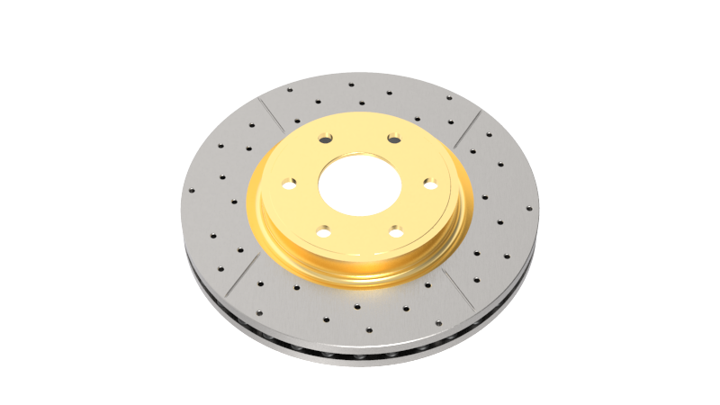 DBA 06-15 Acura CSX Rear Street Series Drilled & Slotted Rotor w/Gold Hat
