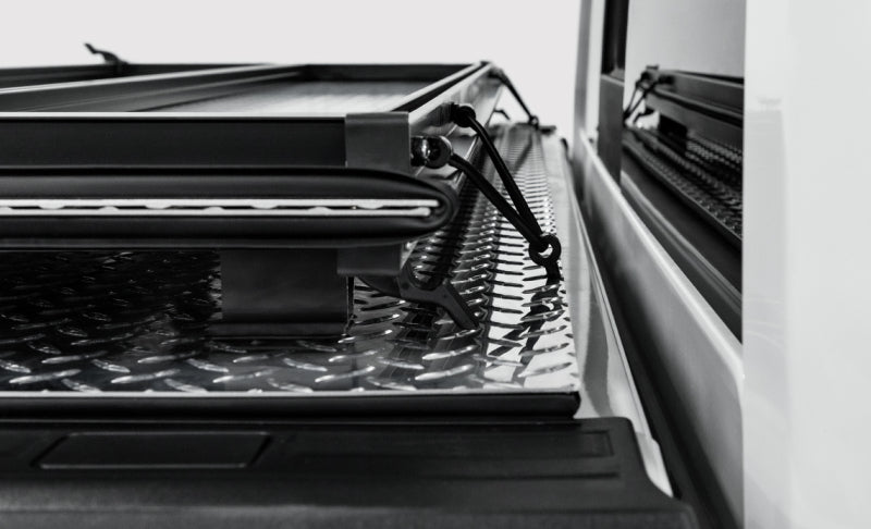 Access LOMAX 2022+ Nissan Frontier 6ft Bed Tri-Fold Hard Cover - Black Urethane