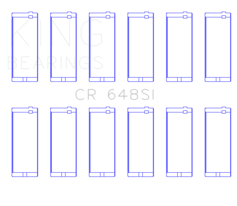 King Engine Bearings Jeep 232CI/242CI/248CI / Rambler 232CI (Size .010) Connecting Rod Bearing Set