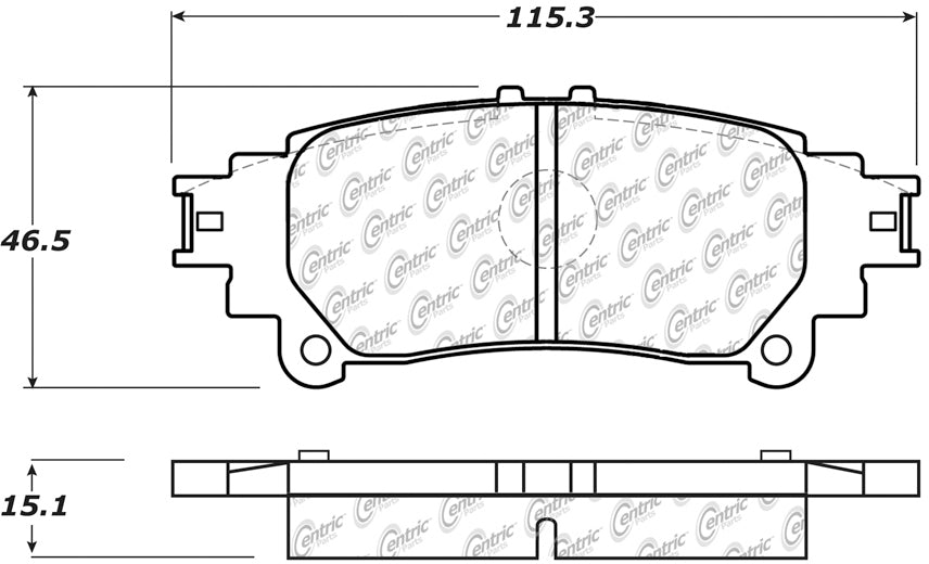 STOPTECH 105.13910 Brake pads (rear) Ceramic LEXUS RX 2010+ Photo-1 