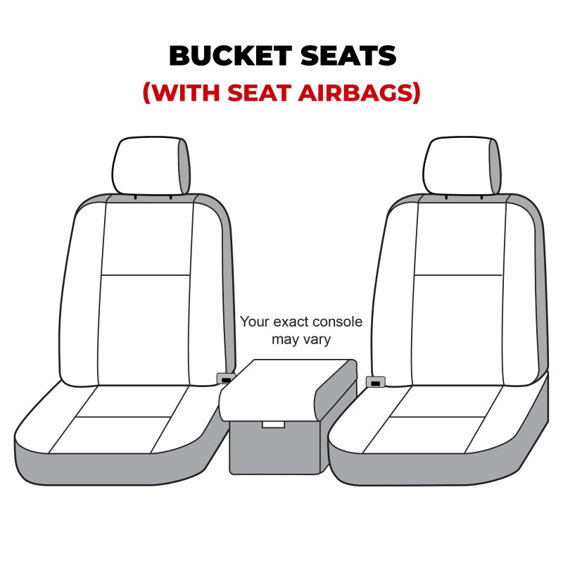 Covercraft 19-20 Ford F150 Polycotton SeatSaver Custom Front Row Seat Covers - Charcoal