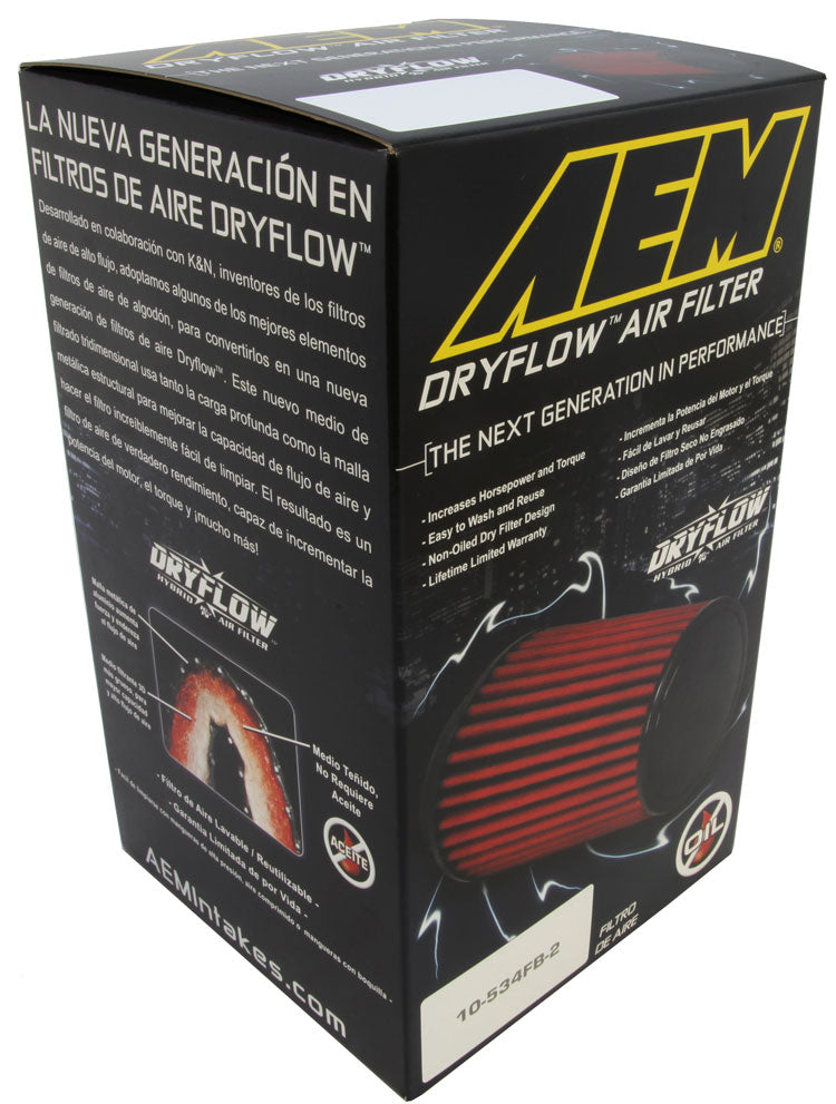 AEM 21-2057DK DryFlow Air Filter Kit 4" x 7" Photo-2 
