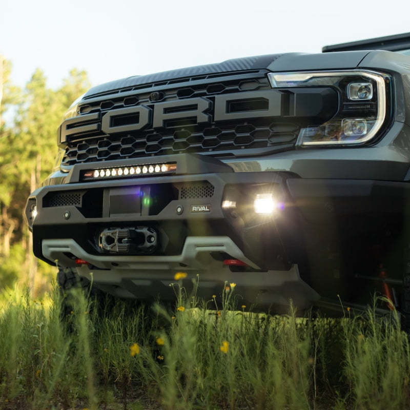 RIVAL 24-26 Ford Ranger Raptor Front Aluminum Bumper w/Winch Mount and Recovery Points