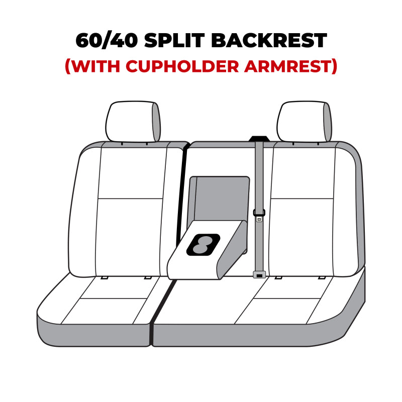 Covercraft 21-23 Chevrolet Tahoe Polycotton SeatSaver Custom Second Row Seat Covers - Grey