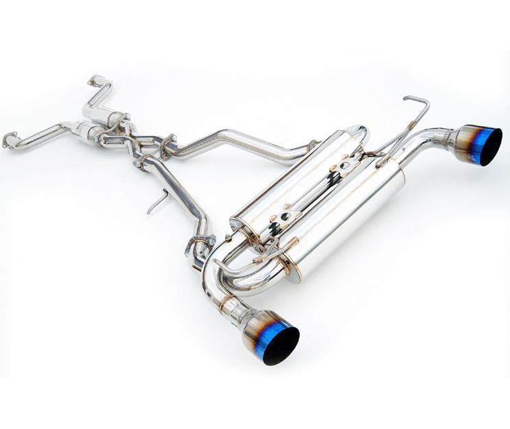 Invidia 09+ FX35 2/4WD Gemini Rolled Titanium Tip Cat-back Exhaust