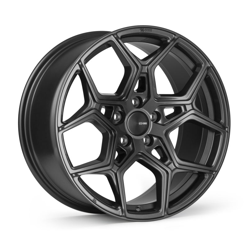 Enkei Quest 18x8 / 5x120 BP / ET40 / 72.6mm Bore - Gloss Light Gunmetal Wheel