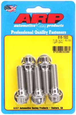 ARP 616-1500 SAE Bolt Kit 7/16-14 X 1.500 12pt SS bolts Photo-1 