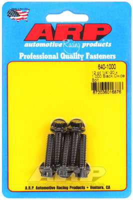 ARP 640-1000 SAE Bolt Kit 1/4-20 x 1.000 12pt black oxide bolts Photo-1 