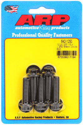 ARP 642-1250 SAE Bolt Kit 3/8-16 x 1.250 12pt black oxide bolts Photo-1 