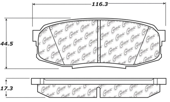 STOPTECH 105.13040 Brake pads (rear) (Ceramic) TOYOTA LC200/LEXUS LX570 Photo-1 