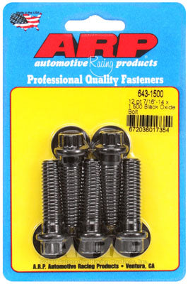 ARP 643-1500 SAE Bolt Kit 7/16-14 x 1.500 12pt black oxide bolts Photo-1 