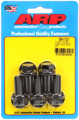 ARP 664-1001 Metric Thread Bolt Kit M12 x 1.50 x 25 hex black oxide bolts Photo-1 