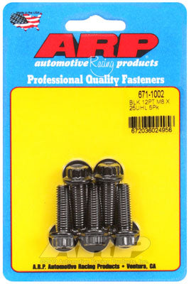 ARP 671-1002 Metric Thread Bolt Kit M8 x 1.25 x 25mm 12pt black oxide Photo-1 