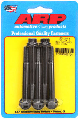 ARP 671-1011 Metric Thread Bolt Kit M8 x 1.25 x 70mm 12pt black oxide bolts Photo-1 