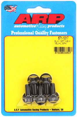 ARP 671-1017 Metric Thread Bolt Kit M8 x 1.25 x 16mm 12pt black oxide bolts Photo-1 