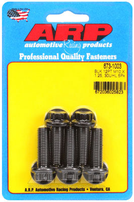 ARP 673-1003 Metric Thread Bolt Kit M10 x 1.25 x 30 12pt black oxide bolts Photo-1 