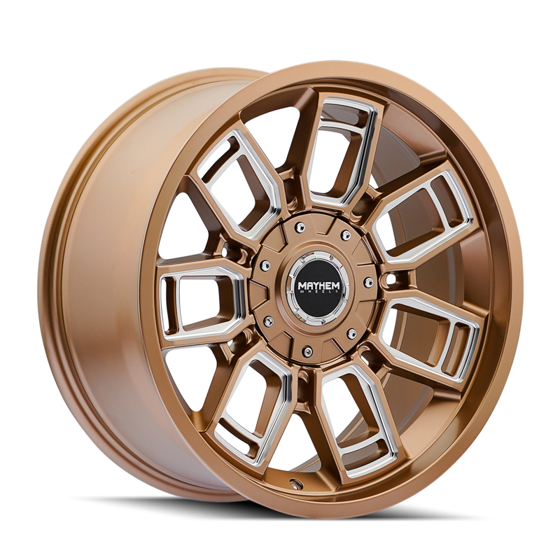 Mayhem 8118 Ordinance 20x9 / 6x135/139.7 BP / 106.1mm Hub Matte Bronze Wheel w/ Milled Spokes