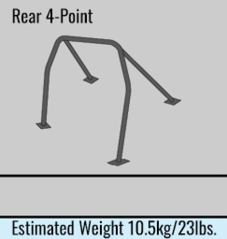 Cusco D1 Chromoly 4-PT Roll Cage Nissan BCNR33 (S/O/No Cancel) CUSCO BLUE