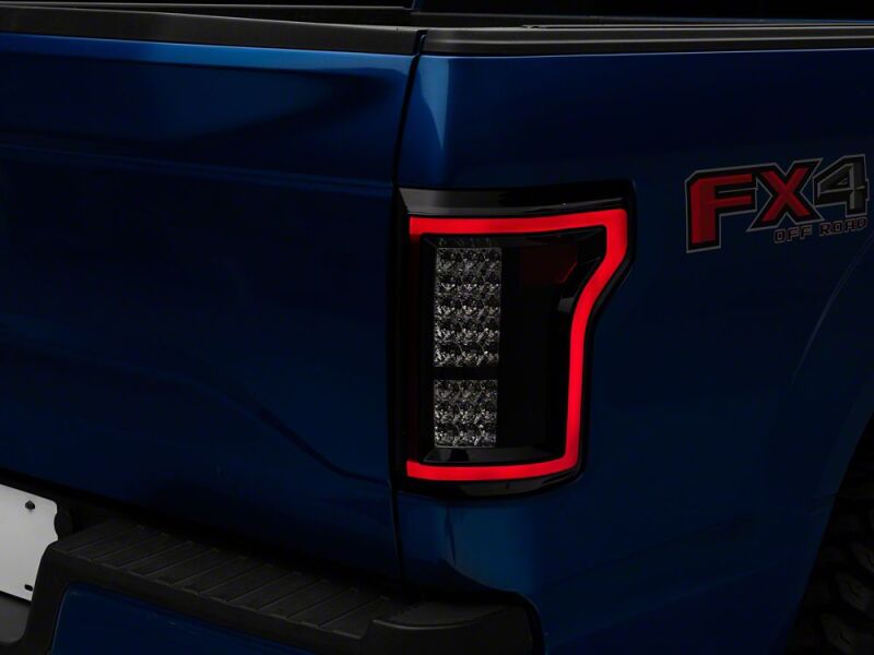 Raxiom 15-17 Ford F-150 LED Tail Lights- Black Housing- Clear Lens