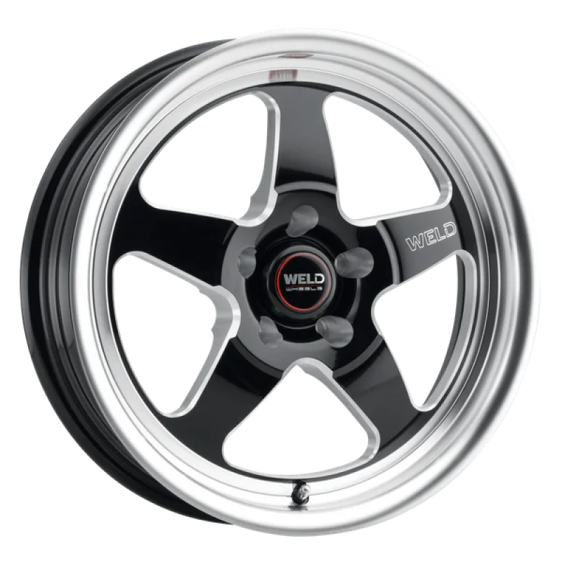 Weld S155 17x10 Ventura Drag 5x120 ET42 BS7.25 Gloss BLK MIL DIA 78.1