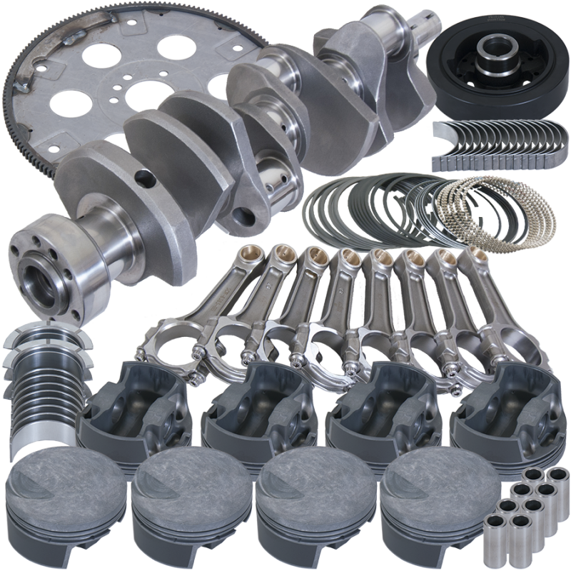 Eagle Chevy 454 1Pc 4.250in Crank 6.385in I-Beam Rod -3cc Flat Top 4.350in Pistons Balanced Assembly