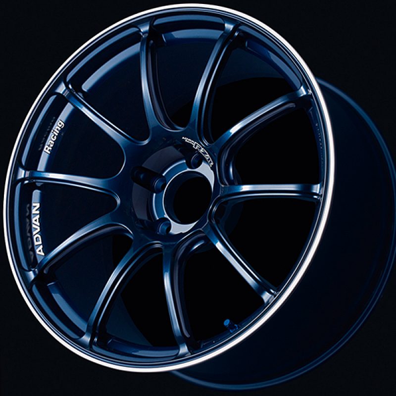 Advan RZII 17x8.0 / +45 Offset / 5x100 / 63mm Bore / Racing Indigo Blue and Ring