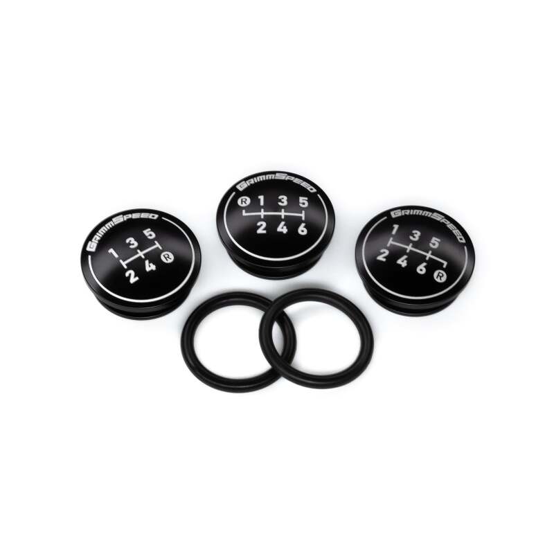 GrimmSpeed Swap-Top Weighted Piston Shift Knob - Stainless Steel