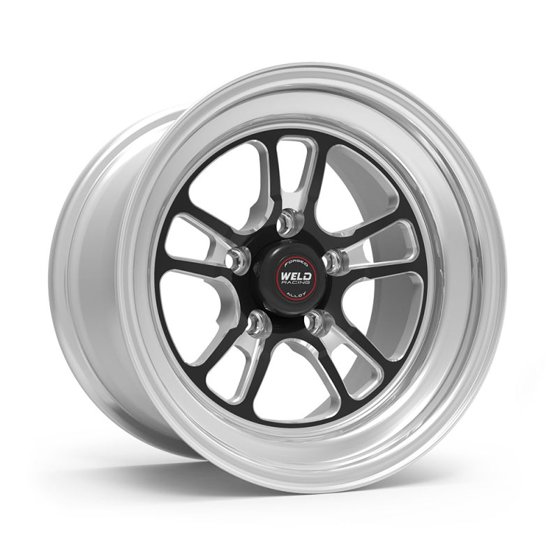 Weld S70 RT-S 15x5in / 5x120.65 BP / 2.5in. BS - Black Center - Polished Shell Wheel