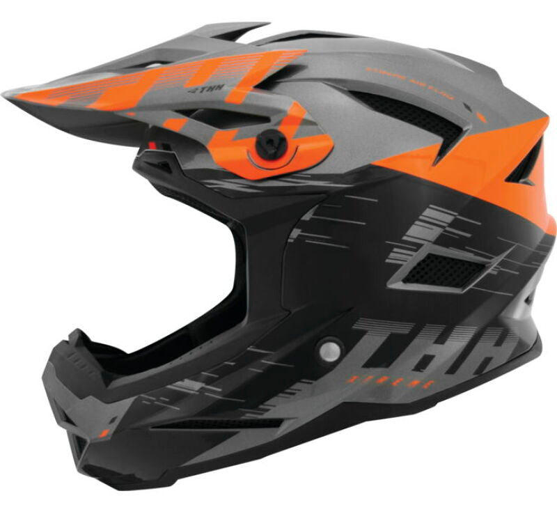 THH Helmets T-42 BMX Xtreme  Gray/Orange Youth - Medium