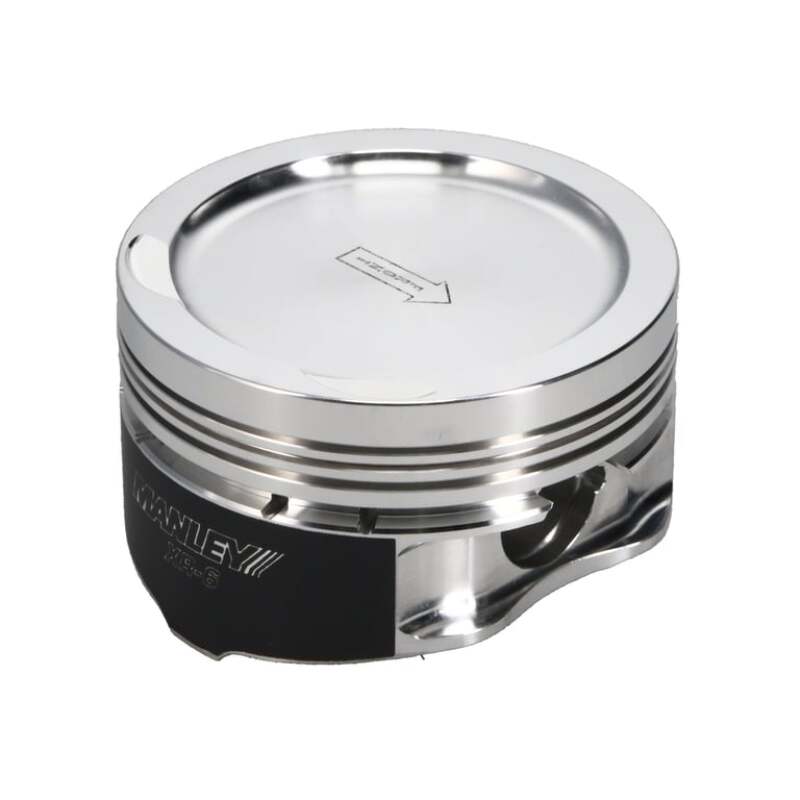 Manley Nissan SR20DE Piston Set - 86.25mm Bore 1.260in CH, -12.00 CC