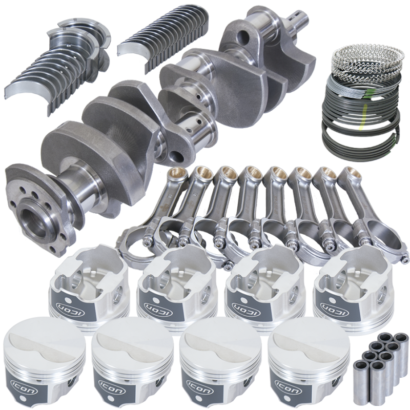 Eagle Chevy 350 IMCA 3.480in Crank 5.700in I-Beam Rods -3.7cc 4.040in Pistons Rotating Assembly